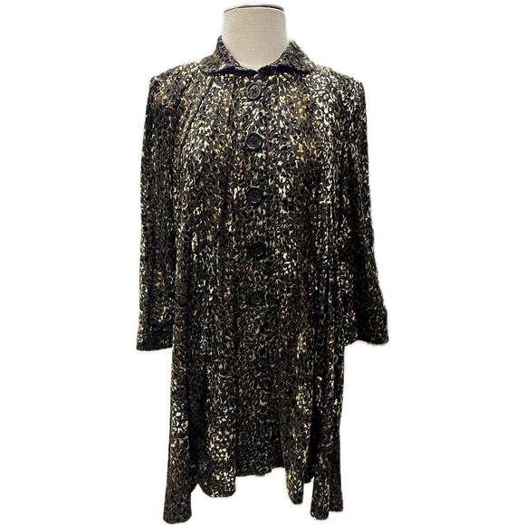 NEW AN REN janice pleated coat in 212leo